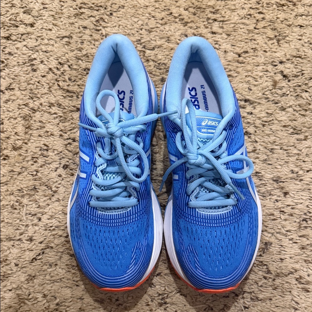 Asics Gel-Nimbus 21 Blue Athletic Sneakers